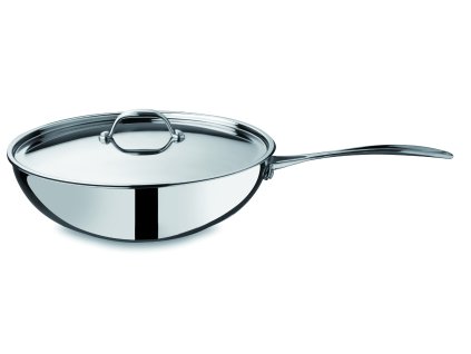 Glamour Stone Wok pánev 28 cm s poklicí, Mepra