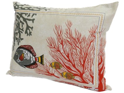 92408 povlak na polstar porquerolles 38x48 cm koralove cervena beauville