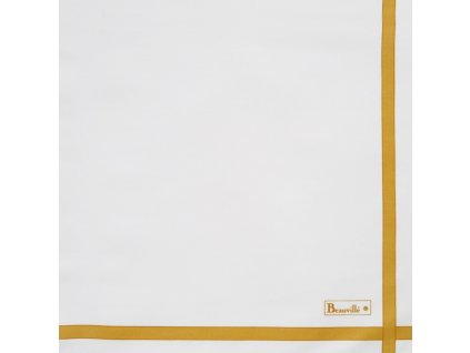 serviette bicolore blanc jaune