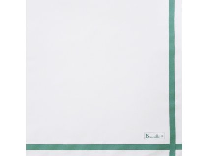 serviette bicolore blanc vert d eau