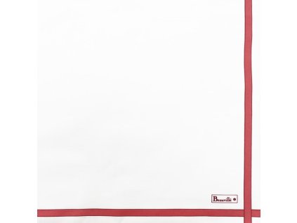 serviette bicolore blanc rose