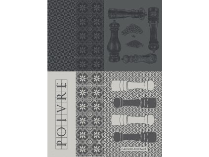 TORCHON POIVRIERES NOIR