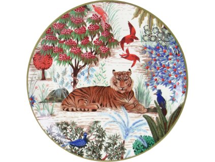 1853ACA401 Assiette canapes Tigre