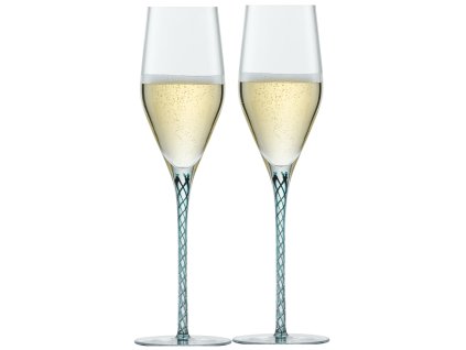 Zwiesel Glas Spirit Green Sklenice na Champagne, 2 kusy