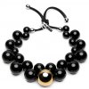 Ballsmania Velké černé korále BIG BALL GOLD/0303 NERO