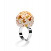 A100POP Anello PopBalls #BallsMania by MirtaBijoux Colore 003 Bianca Pioggia GoldenOlive&SpiceRoute