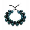 C206POP Collana PopBalls #BallsMania by MirtaBijoux Colore 001 Nera Pioggia BluZaffiro&VerdeKelly