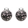 O154POP Orecchini PopBalls #BallsMania by MirtaBijoux Colore 002 Nera pioggia Malva&Vaniglia