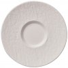 Podšálek na bílou kávu MANUFACTURE ROCK BLANC, bílá, Villeroy & Boch