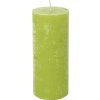 IHR Limetkově zelená cylindrická svíčka