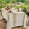 Metrový textil s ochranou proti ušpinění MILLE DENTELLES NATUREL, béžová, Garnier Thiebaut