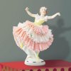 Seltmann Manufakturen Porcelánová figurka "Tanečnice v krajkových šatech" žlutá