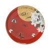 Goebel Červený dezertní talíř Červené lilie 22.5 cm
