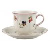 Kávový šálek a podšálek PETITE FLEUR, červená  Villeroy & Boch