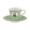 Kávový šálek a podšálek CASA DE ALBA, zelená  Vista Alegre