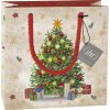 IHR FESTIVE TREE cream papírová taška