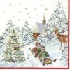 Villeroy & Boch Winter Specials Ubrousky Každoroční sněhová nadílka 33x33cm