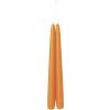 IHR Oranžová vysoká zúžená svíčka 24 cm pár