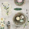 Malé ubrousky 25x25 cm EGGS AND FEATHERS, béžová  IHR