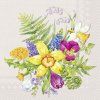 Malé ubrousky 25x25 cm FLOWER LOVE linen  IHR