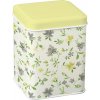 IHR FLEURS grey yellow plechovka 7.5x10 cm