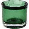 IHR GLASS CUP green skleněný svícen na čajovou svíčku 6.5x5.5 cm