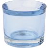 IHR GLASS CUP azure skleněný svícen na čajovou svíčku 6.5x5.5 cm