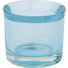 IHR GLASS CUP light blue skleněný svícen na čajovou svíčku 6.5x5.5 cm