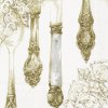 IHR CUTLERY white gold velké ubrousky 33x33 cm