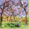 IHR MONET : PRINTEMPS A GIVERNY velké ubrousky 33x33 cm