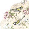 Kulaté ubrousky 34 cm BIRDS SYMPHONY apricot  IHR