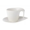 Espresso šálek a podšálek FLOW, bílá  Villeroy & Boch