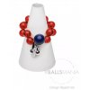 157470 naramek crystal rosso blu cervena ballsmania