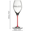 Sklenice na šampaňské víno FATTO A MANO, černá, Riedel