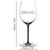 Sklenice na červené víno Cabernet / Merlot  FATTO A MANO černá  Riedel