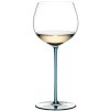 Sklenice na bílé víno Oaked Chardonnay FATTO A MANO, tyrkysová  Riedel