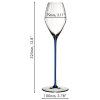 Riedel High Performance CHAMPAGNE GLASS BLACK STEM