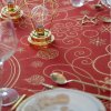 Ubrus PRÉCIEUSES červeno-zlatá (Rozměr(cm) 170x170)