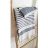 Hammam osuška cik-cak BOHO LIVING, šedá, Framsohn  Framsohn