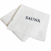 Framsohn Sauna Fun Weiss osuška s výšivkou