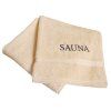Saunová osuška SAUNA FUN, žlutá, Framsohn  Framsohn