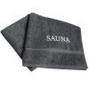 Saunová osuška SAUNA FUN, tmavá šedá, Framsohn  Framsohn
