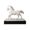 Goebel Soška Kůň Gracieux bílo-zlatá  Goebel