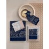 Feiler DJAMAL osuška 75 x 150 cm navy blue - grey