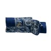 Feiler DJAMAL osuška 75 x 150 cm navy blue - grey