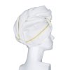 Feiler LA GLAMOUR turban / ručník na vlasy white - gold