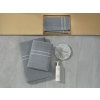 Feiler LA GLAMOUR turban / ručník na vlasy steel grey - silver