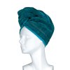 Turban / ručník na vlasy petrol - navy LA GLAMOUR  Feiler