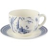 18491PTJ01 TASSE ET SOUCOUPE A DÉJEUNER JUMBO LES DÉPAREILLÉES BLEU BD