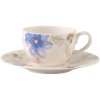 Kávový šálek a podšálek MARIEFLEUR GRIS BASIC, fialová  Villeroy & Boch